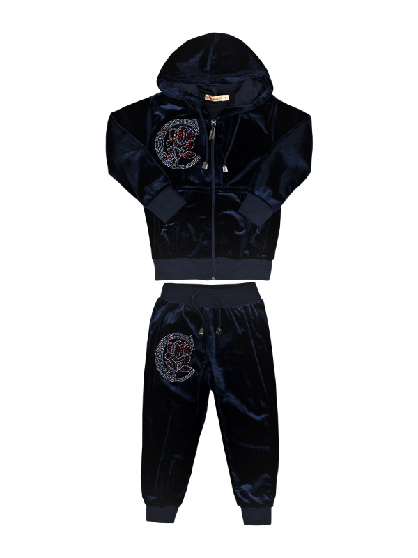 картинка КГ_ОТ Костюм для девочки из королевского велюра 2-5 лет (100% ПЭ) BONITO KIDS/BK902KP/уп.4шт./меш.144шт. от BonitoKids