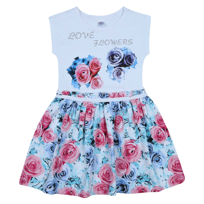 картинка БГ_ЧЗ Платье для девочки 5-8 лет 92% хлопок, 8% лайкра BONITO KIDS/SS6037(ЧЗ)/уп.4шт./меш.360шт. от BonitoKids