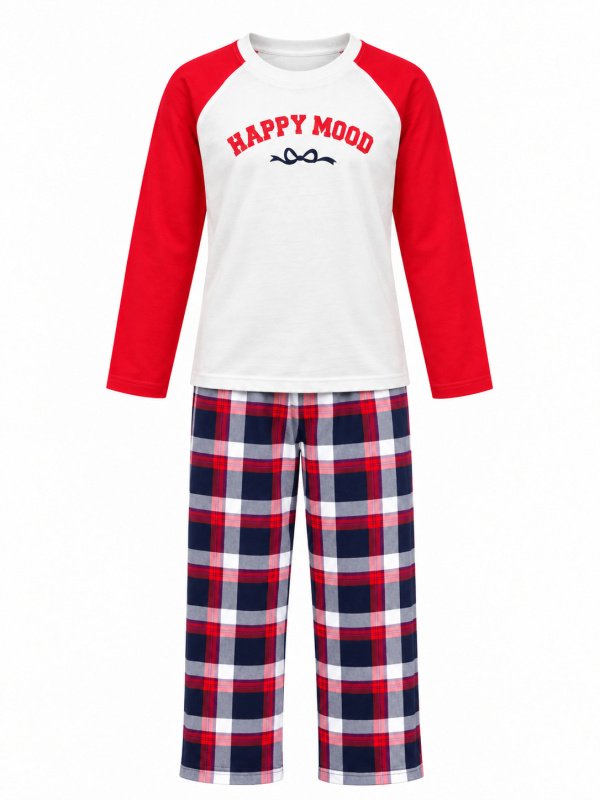 картинка БГ_ЧЗ Пижама для девочки 7-10 лет 100% хлопок BONITO KIDS/BK1862PJ(ЧЗ)/уп.4шт./меш.200шт. от BonitoKids