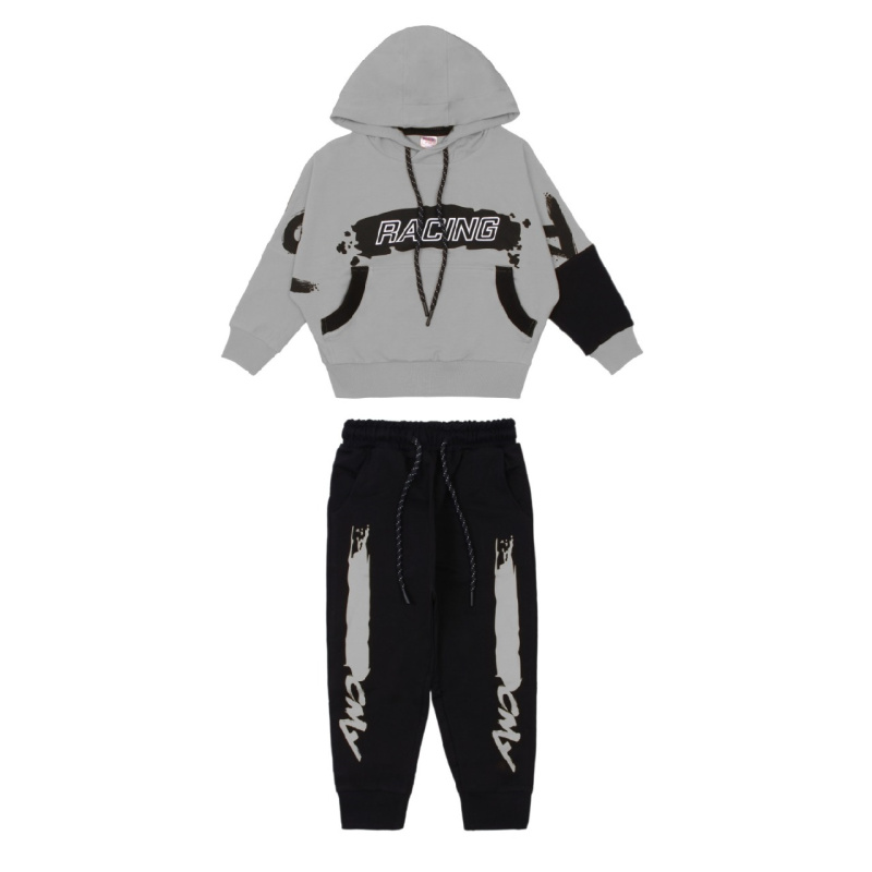 картинка Комплект для мальчика (толстовка, трико), 3-7 лет, 65% хлопок, 27% полиэстер, 8% эластан, BONITO KIDS/OP1223/уп.5 шт./меш.100 шт. от BonitoKids