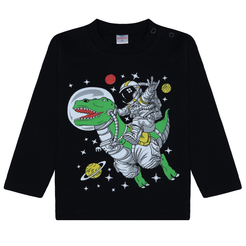 картинка БГ_ЧЗ Кофта для мальчика 1,5-4 лет 100% хлопок BONITO KIDS/BK0006M(08-25)(ЧЗ)/уп.4шт./меш.500шт. от BonitoKids