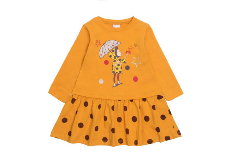 картинка КГ_ОТ Платье для девочки 2-6 лет 95% хлопок, 5% эластан BONITO KIDS /уп.5шт./меш.400шт от BonitoKids