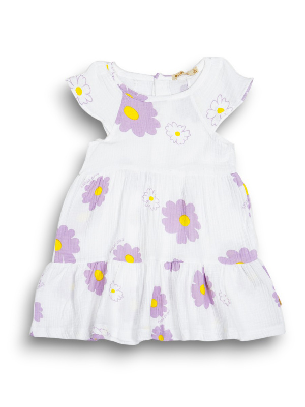 картинка ЧЗ Платье для девочки 3-7 лет 100% хлопок BONITO KIDS/OP1942(ЧЗ)/уп.5 шт./меш.400 шт. от BonitoKids