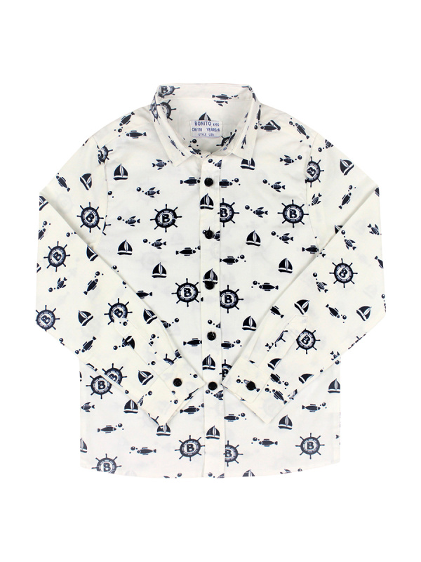 картинка КГ Рубашка поло для мальчиков 100 % х/б 6-9 лет BONITO KIDS/BK377R/уп.4шт./меш.408шт. от BonitoKids