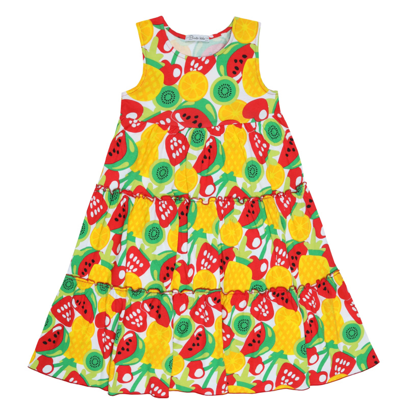 картинка БГ_ЧЗ Платье для девочки 7-11 лет 100% хлопок BONITO KIDS/BK1759P(01-24)(ЧЗ)/уп.5шт./меш.275шт. от BonitoKids