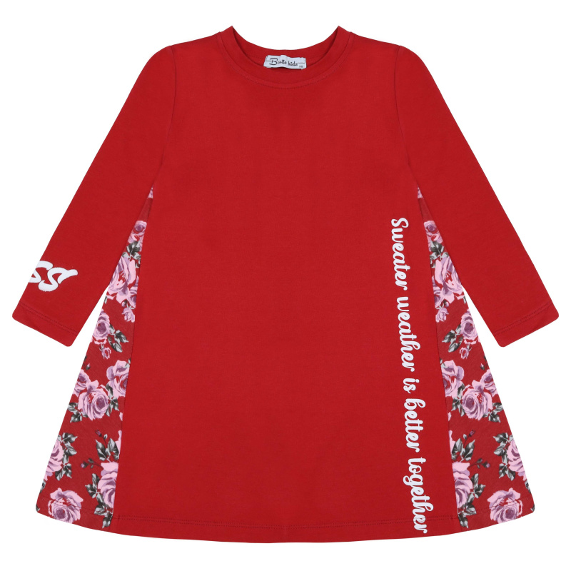 картинка БГ_ЧЗ Платье для девочки 3-7 лет 92% хлопок, 8% лайкра BONITO KIDS/BK1521P(01-24)(ЧЗ)/уп.5шт./меш.350шт. от BonitoKids