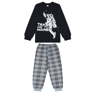 картинка БГ Пижама для мальчика 8-12 лет 100% хлопок BONITO KIDS/BK1743PJ(01-23)/уп.5шт./меш.175шт. от BonitoKids