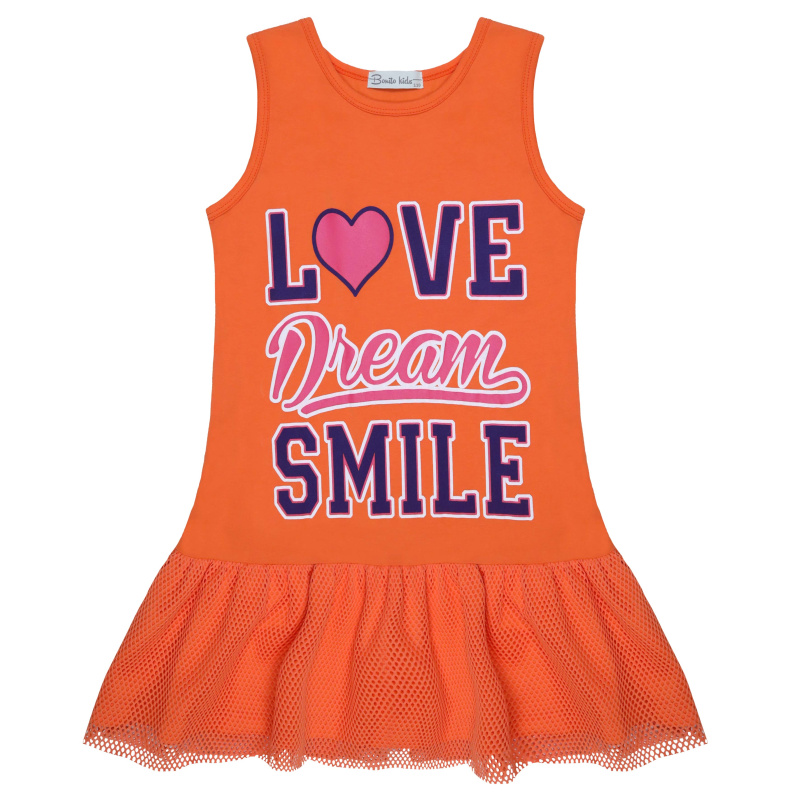 картинка ЧЗ Платье для девочки 5-8 лет 92% хлопок, 8% лайкра BONITO KIDS/BK1576P(ЧЗ)/уп.4шт./меш.336шт. от BonitoKids