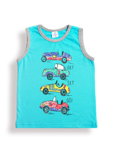 картинка БГ Майка для мальчика 3-7 лет 100% хлопок BONITO KIDS/BK1202M(01-25)/уп.5шт./меш.900шт от BonitoKids