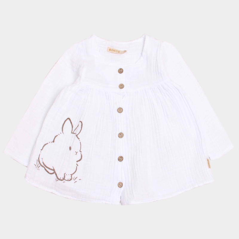 картинка ЧЗ Платье для девочки 74-92 см 100% хлопок BONITO KIDS/OP1813/уп.4шт./меш.384шт. от BonitoKids