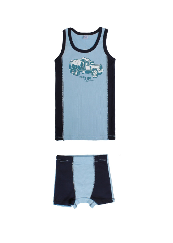 картинка ЧЗ Комплект для мальчика (майка,трусы) 7-11 лет BONITO KIDS/BK1466MT(01-22)/уп.5шт./меш.360шт. от BonitoKids
