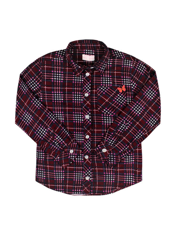 картинка Рубашка для девочек 100% х/б 9-12 лет  BONITO KIDS/BK543T/уп.4шт./меш.228шт. от BonitoKids