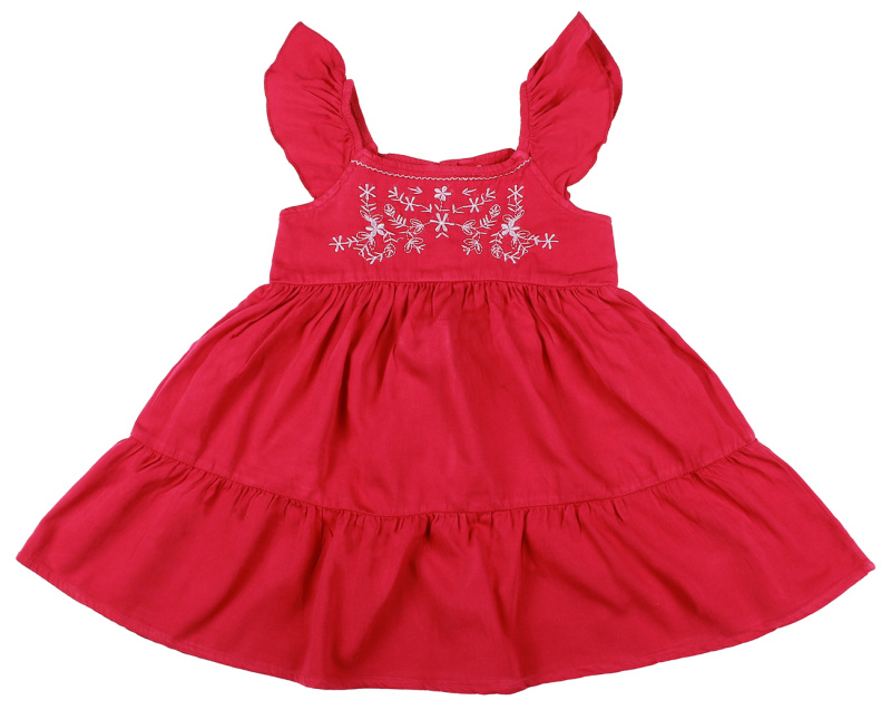 картинка ЧЗ Платье для девочек 100% х/б, 3-7 лет, BONITO KIDS/OP886(ЧЗ)/уп.5шт./меш.300шт от BonitoKids