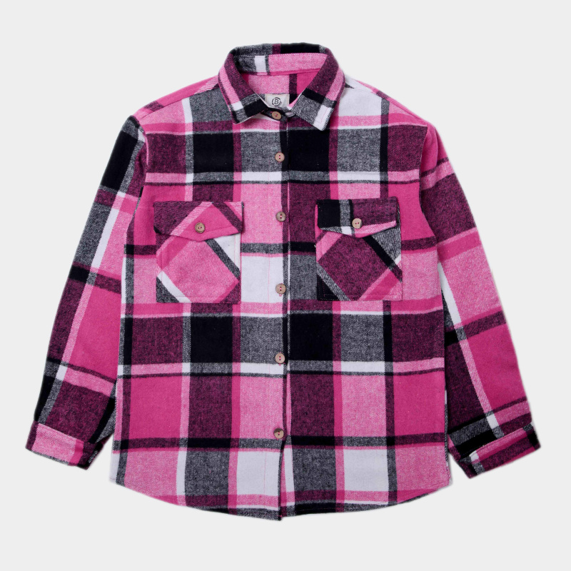 картинка ЧЗ Рубашка для девочки 11-14 лет 60% хлопок 40% полэстер BONITO KIDS/OP1690(01-23)(ЧЗ)/уп.4шт/96шт. от BonitoKids