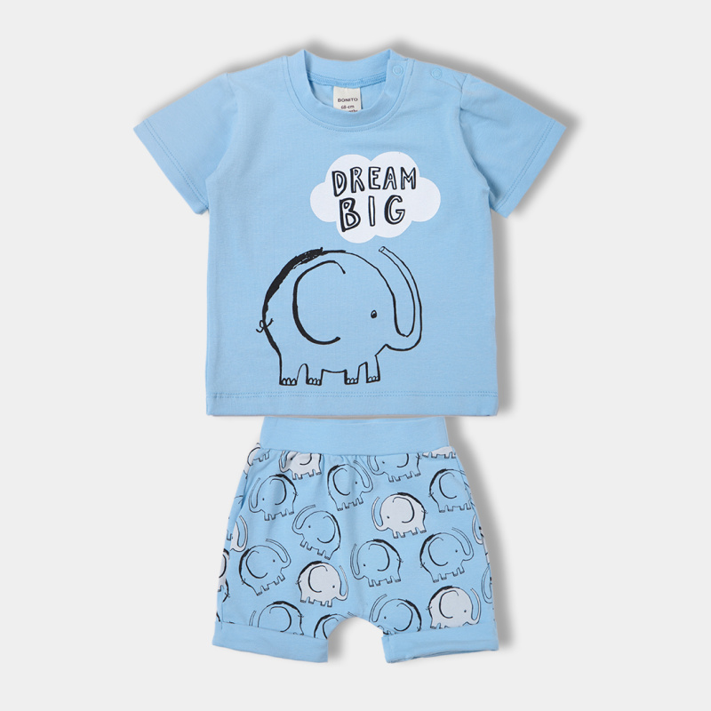 картинка ЧЗ Комплект для мальчика (футболка и шорты) 68-86 BONITO KIDS/OP1822(12-23)/уп.4шт./меш 400шт. от BonitoKids