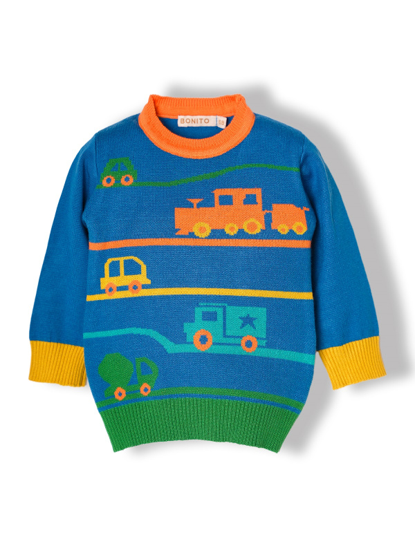 картинка ЧЗ Джемпер для мальчика 68-80 см 50% вискоза 22% нейлон 28% пэ BONITO KIDS/OP1573(10-24)(ЧЗ)/уп.2шт./меш.350шт. от BonitoKids