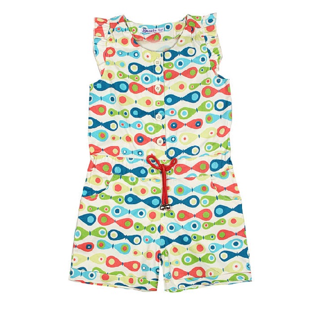 картинка КГ Полукомбинезон для девочки 5-8 лет 100% х/б BONITO KIDS/BK277K/уп.4шт./меш.360шт. от BonitoKids