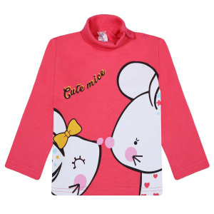 картинка БГ_ЧЗ Водолазка для девочки 1-4 лет 100% хлопок BONITO KIDS /BK0007D(06-23)(ЧЗ)/уп.4шт./меш.500шт. от BonitoKids