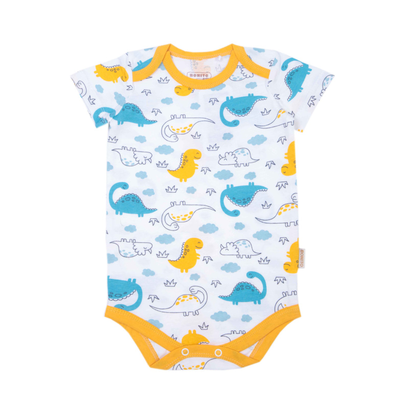 картинка ЧЗ Боди для детей 68-86 см 100% хлопок BONITO KIDS/OP1870(ЧЗ)/уп.4шт./меш.800шт. от BonitoKids