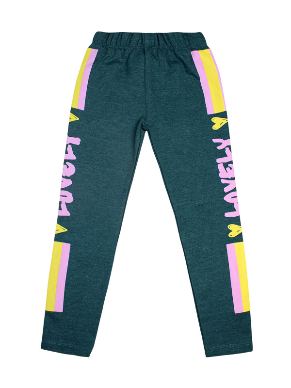 картинка ЧЗ Лосины для девочки 4-7 лет, 50% ХБ, 50% ПЭ, BONITO KIDS/BK1422L(ЧЗ)/уп.4 шт./меш.480 шт. от BonitoKids