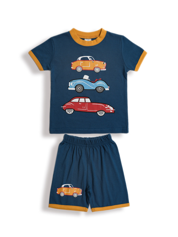 картинка БГ_ЧЗ Комплект для мальчика (футболка и шорты) 1,5-4 лет 100% хлопок BONITO KIDS/BK0004M(12-24)(ЧЗ)/уп.4шт./меш.500шт. от BonitoKids