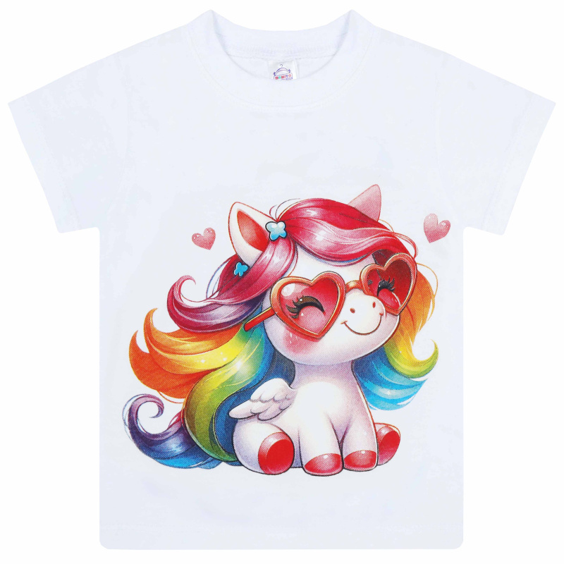 картинка БГ Футболка для девочки 1,5-4 лет 100% хлопок BONITO KIDS/BK0001D(06-24)/уп.4шт./меш.800шт. от BonitoKids