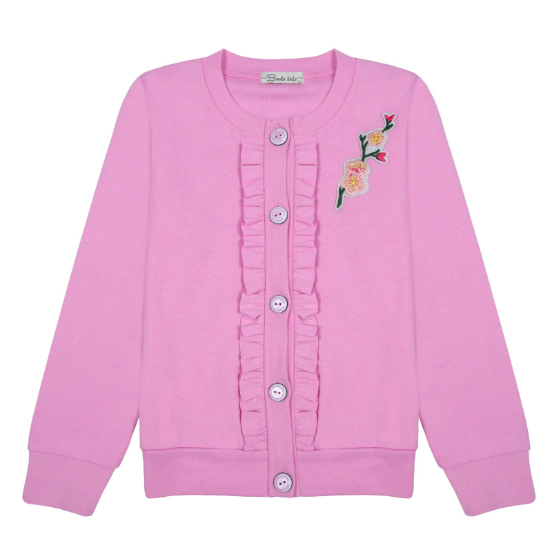картинка КГ_БГ Кардиган для девочки 7-11 лет, 95% х/б 5%лайкра BONITO KIDS/BK0502K/уп.5шт./меш.235шт. от BonitoKids