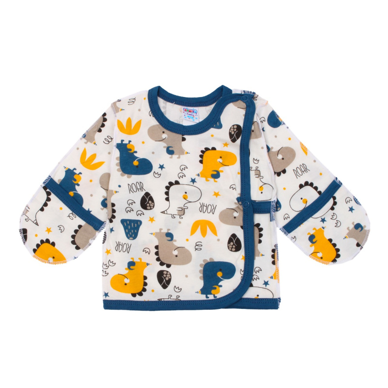 картинка ЧЗ Распашонка для новорожденных 56-62 см 100% хб BONITO KIDS/OP1372/уп.8шт./меш.880шт. от BonitoKids