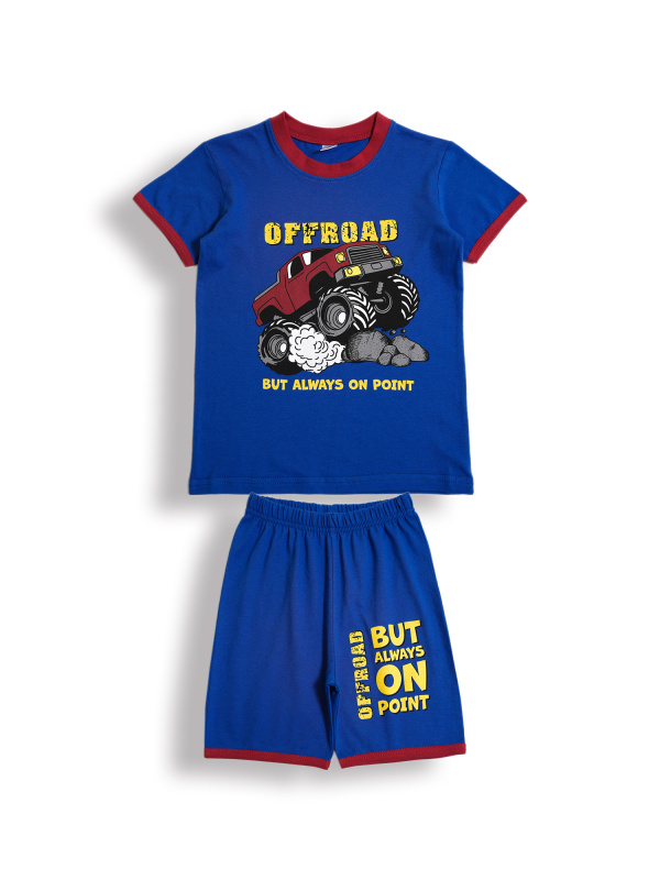 картинка БГ_ЧЗ Комплект для мальчиков (футболка и шорты) 5-8 лет 100% хлопок BONITO KIDS/BK0005M(12-24)(ЧЗ)/уп.4шт./меш.400шт. от BonitoKids