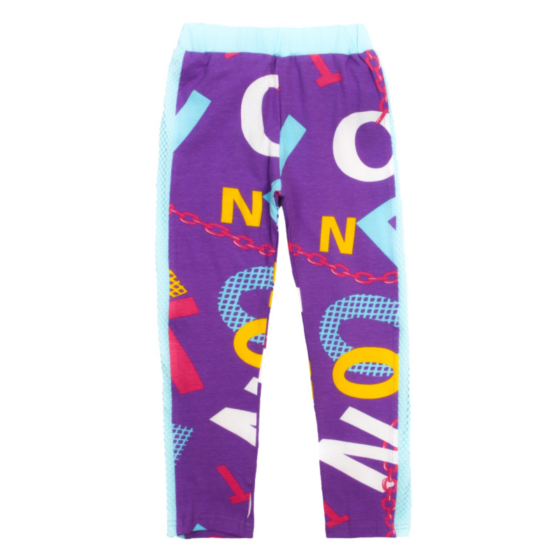 картинка БГ_ЧЗ Лосины для девочки 3-7 лет 95% хлопок, 5% эластан BONITO KIDS/OP1405(ЧЗ)/уп.5шт./меш.400шт. от BonitoKids