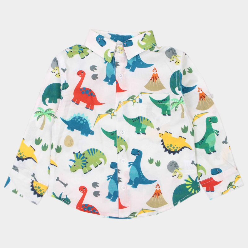 картинка ЧЗ Рубашка для мальчика 2-6 лет 100% хлопок BONITO KIDS/OP1658(ЧЗ)/уп.5шт/480шт. от BonitoKids