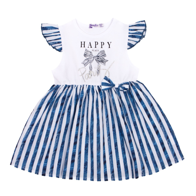 картинка ЧЗ Платье для девочки, 2-6 лет, 95% хлопок, 5% эластан, BONITO KIDS/OP1672(ЧЗ)/уп.5шт./меш.625шт. от BonitoKids