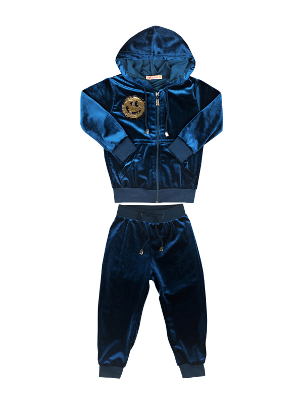 картинка КГ_ОТ Костюм для девочки из королевского велюра 2-5 лет (100% ПЭ) BONITO KIDS/BK902KP/уп.4шт./меш.144шт. от BonitoKids