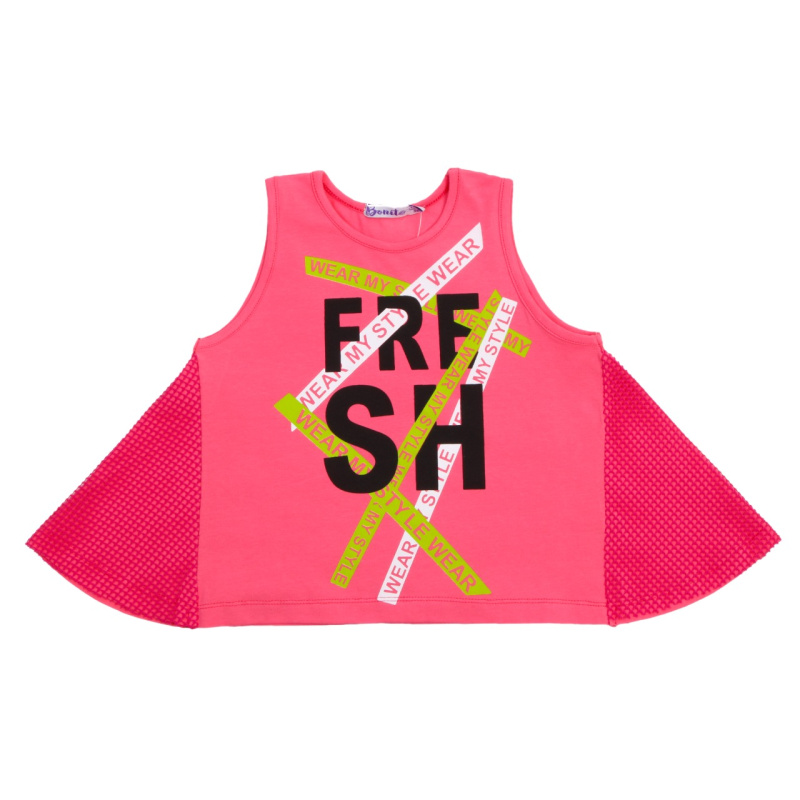 картинка БГ Майка для девочки 3-7 лет 95% хлопок, 5% эластан BONITO KIDS/OP1436/ 5шт./меш.500шт. от BonitoKids