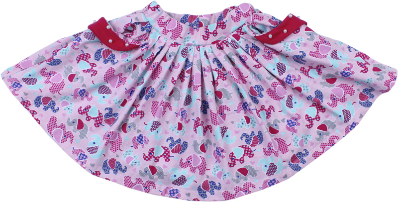 картинка ЧЗ Юбка для девочки 3-7 лет 92% хлопок, 8% лайкра BONITO KIDS/BK1192Y(ЧЗ)/уп.5шт./меш.350шт. от BonitoKids