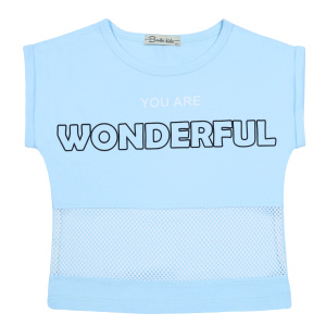 картинка КГ_БГ Футболка для девочки 5-8 лет 92% хлопок, 8% лайкра BONITO KIDS/BK1580F/уп.4шт./меш.600шт. от BonitoKids