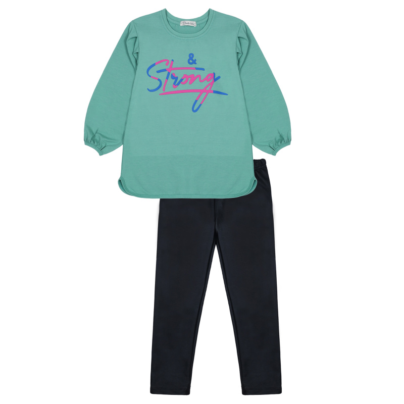 картинка БГ_ЧЗ Kомплект для девочки (кофта ,лосины) 5-8 лет, BONITO KIDS/BK1720KP(ЧЗ)/уп.4шт./меш.200шт. от BonitoKids