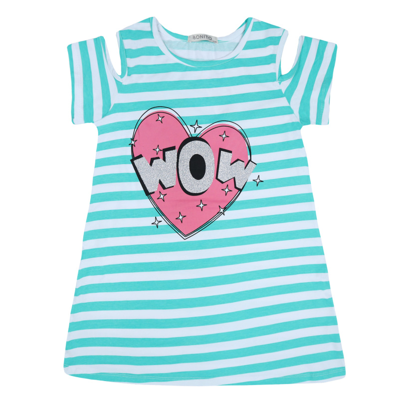 картинка БГ_ЧЗ Платье для девочки 8-12 лет 92% хлопок, 8% лайкра BONITO KIDS/BK1574P(ЧЗ)/уп.5шт./меш.400шт. от BonitoKids