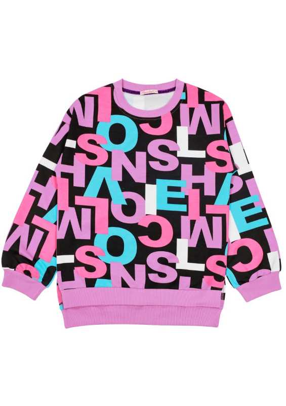 картинка ЧЗ Худи для девочки 9-12 лет 92% хлопок, 8% лайкра BONITO KIDS/BK1505H(ЧЗ)/уп.4шт./меш.240шт. от BonitoKids