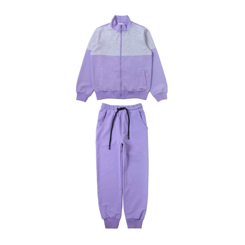 картинка ЧЗ Комплект для девочки (бомбер и брюки), 8-12 лет, 65% хлопок, 27% полиэстер, 8% эластан, BONITO KIDS/OP1852(ЧЗ)/уп.5шт./меш.100шт. от BonitoKids