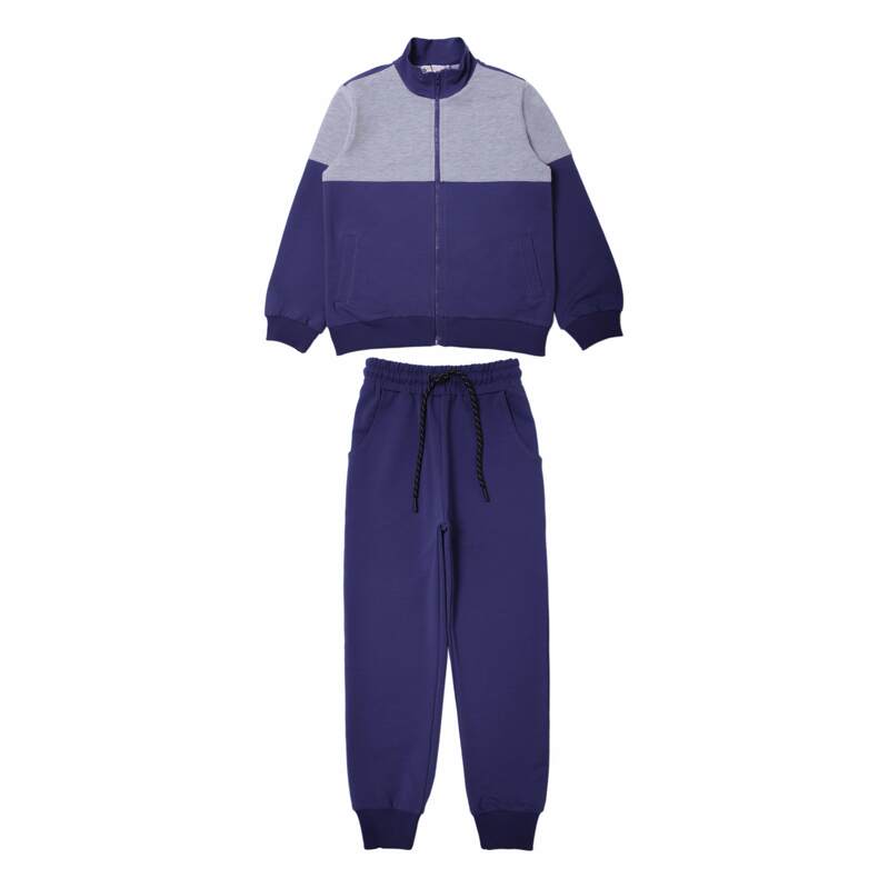 картинка ЧЗ Комплект для мальчика (бомбер и брюки), 8-12 лет, 65% хлопок, 27% полиэстер, 8% эластан, BONITO KIDS/OP1851(01-23)(ЧЗ)/уп.5 шт./меш.100шт. от BonitoKids