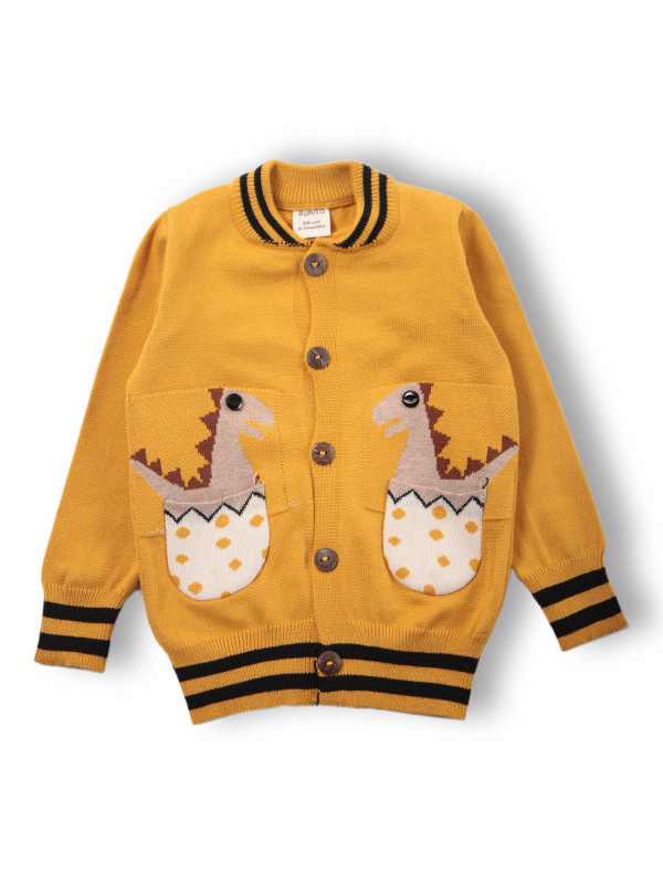 картинка Кардиган для мальчика 68-80 см 50% вискоза 22% нейлон 28% пэ BONITO KIDS/OP1580(10-24)/уп.2шт./меш.280шт. от BonitoKids