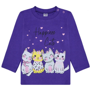 картинка БГ_ЧЗ Кофта для девочки 1-4 лет 100% хлопок BONITO KIDS/BK0006D(05-23)(ЧЗ)/уп.4шт./меш.500шт. от BonitoKids