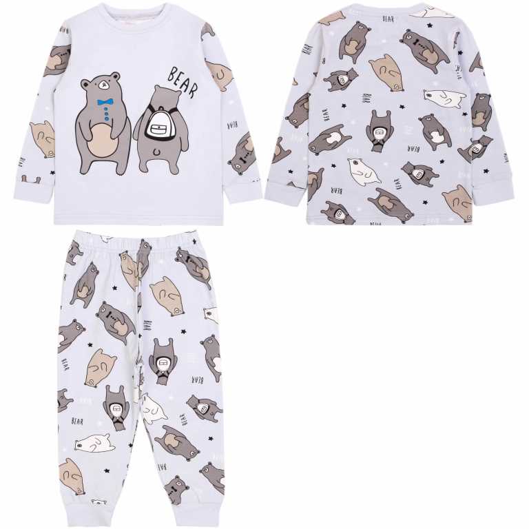 картинка БГ_ЧЗ Пижама для мальчика 3-7 лет 95% хлопок, 5% эластан BONITO KIDS/OP1391(ЧЗ)/уп.5шт./меш.250шт. от BonitoKids