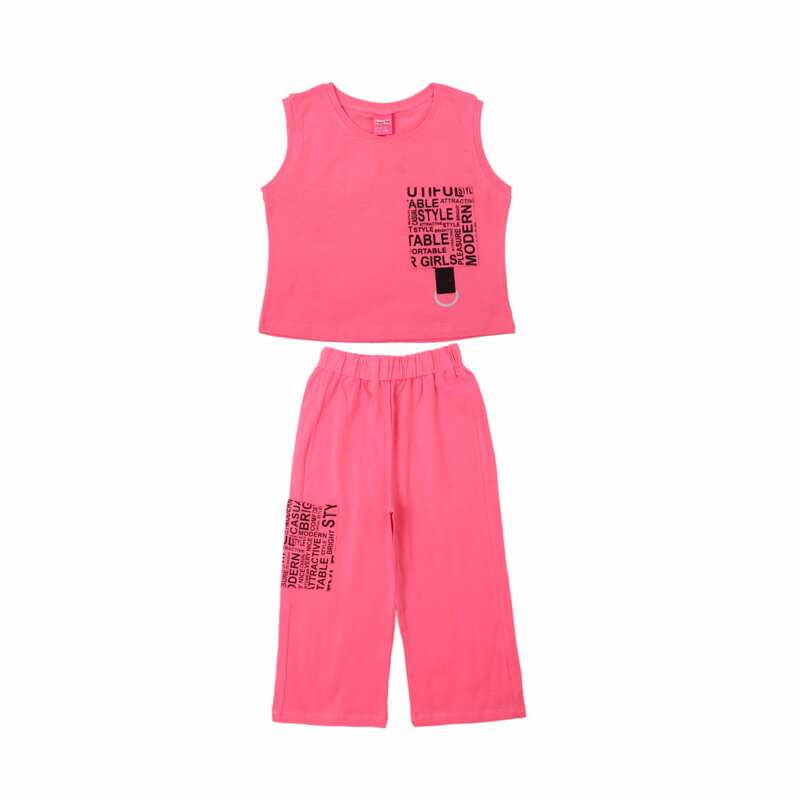 картинка ЧЗ Комплект для девочки (майка и бриджи) 8-12 лет 95% хлопок, 5% эластан BONITO KIDS/OP1824(ЧЗ)/уп.5шт./меш.210шт. от BonitoKids