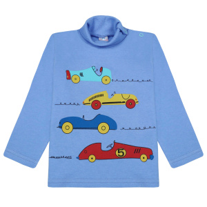 картинка БГ_ЧЗ Водолазка для мальчика 1-4 лет 100% хлопок BONITO KIDS/BK0007M(06-23)(ЧЗ)/уп.4шт./меш.500шт. от BonitoKids