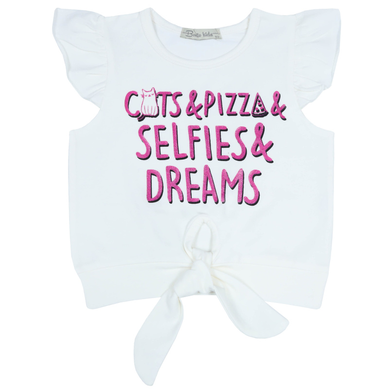 картинка КГ_БГ Футболка для девочки 2-6 лет 92% хлопок, 8% лайкра BONITO KIDS/BK1597K/уп.5шт./меш.700шт. от BonitoKids