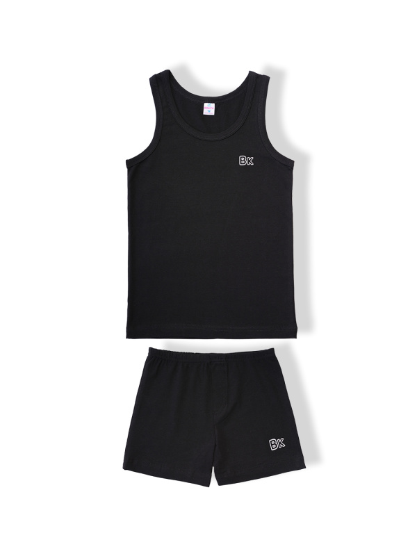 картинка БГ_ЧЗ Комплект для мальчика (майка и трусы), 3-7 лет, 92% хлопок, 8% лайкра, BONITO KIDS/SS6084(ЧЗ)/уп.5шт./меш.600шт. от BonitoKids