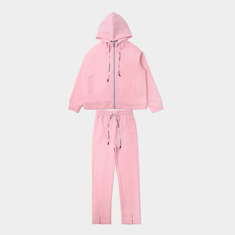 картинка ЧЗ Комплект для девочки (толстовка и брюки), 8-12 лет, 65% хлопок, 27% полиэстер, 8% эластан, BONITO KIDS/OP1854(01-23)(ЧЗ)/уп.5шт./меш.80шт. от BonitoKids