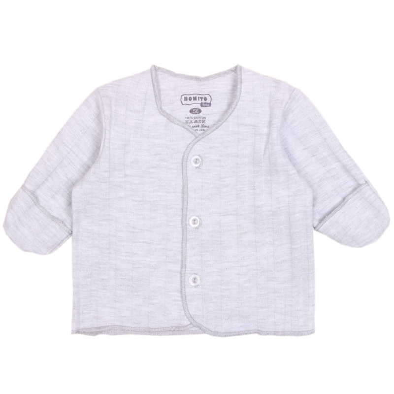 картинка ЧЗ Распашонка для новорожденных. 56-62 100% хлопок BONITO KIDS/OP1725/уп.6шт./меш.1128 шт. от BonitoKids